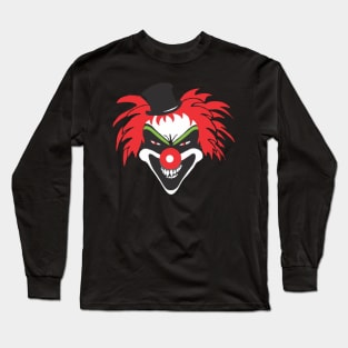 Horror Halloween Funny Clown Face Movie Character Scary Long Sleeve T-Shirt